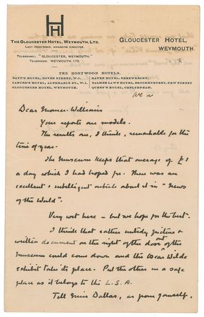 Lot #485 Arthur Conan Doyle: Doyle displays 