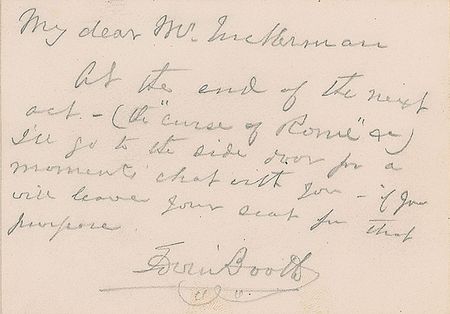 Lot #779 Edwin Booth - Image 1