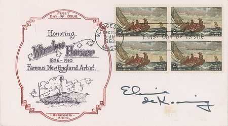 Lot #442 Willem de Kooning Postcard - Image 2