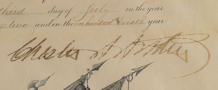 Lot #21 Chester A. Arthur Signed Document - Image 2