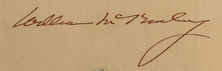 Lot #79 William McKinley Signed Document - Image 2
