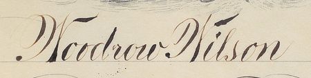 Lot #25 Woodrow Wilson Signed Document - Image 2