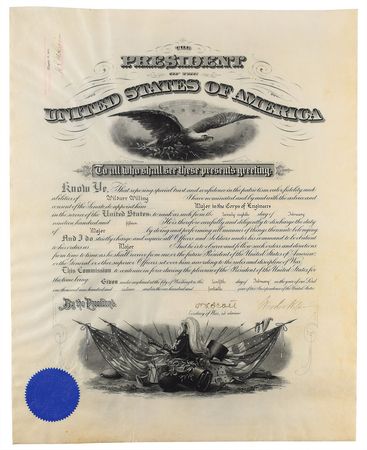 Lot #26 Woodrow Wilson Signed Document
