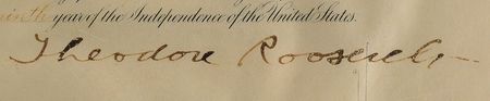 Lot #23 Theodore Roosevelt and William H. Taft Signed Document - Image 2