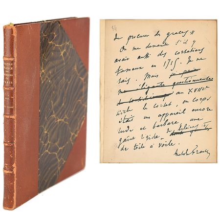 Lot #490 Anatole France Signed Manuscript - Image 1
