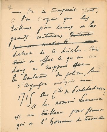 Lot #490 Anatole France Signed Manuscript - Image 9