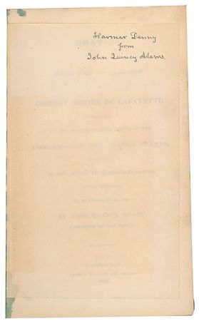Lot #5 John Quincy Adams Book - Image 2