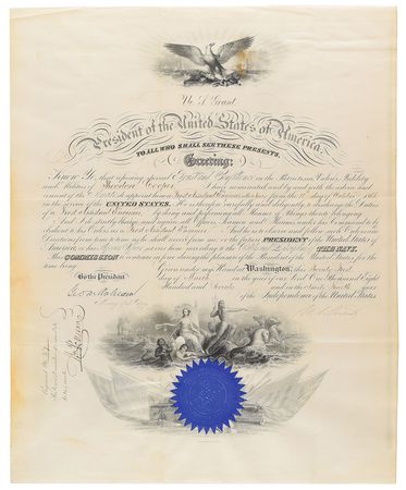 Lot #18 U. S. Grant Signed Document