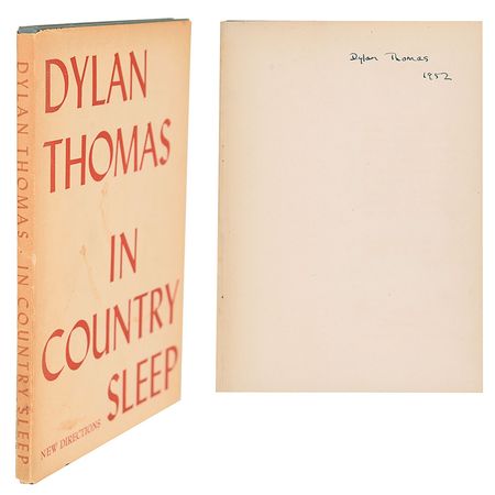 Lot #521 Dylan Thomas: Signed first edition of In Country Sleep - Image 1