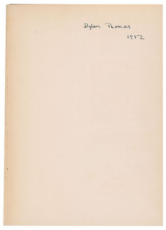 Lot #521 Dylan Thomas: Signed first edition of In Country Sleep - Image 2