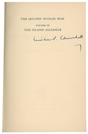 Lot #122 Winston Churchill: Gorgeous first edition set of Churchill's six-volume account of World War II - Image 2