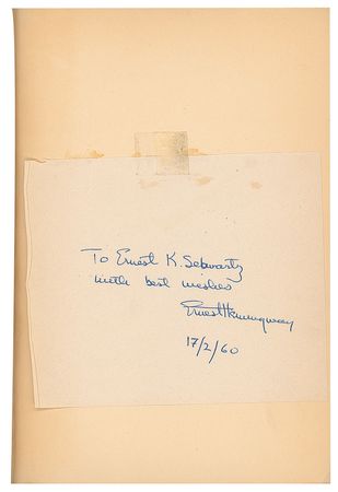 Lot #498 Ernest Hemingway Book - Image 2