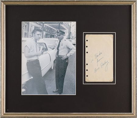 Lot #665 Elvis Presley Signature - Image 1