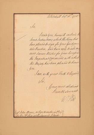 Lot #128 William Pitt the Elder: Pitt forwards “secret instructions” to a naval commander in the West Indies during the Seven Years’ War - Image 2