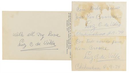 Lot #232 Pancho Villa: Maria Luz Corral de Villa Group Lot - Image 1