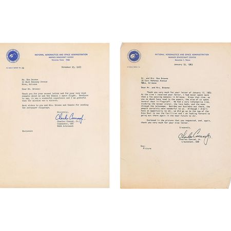 Lot #367 Charles Conrad Letters - Image 1