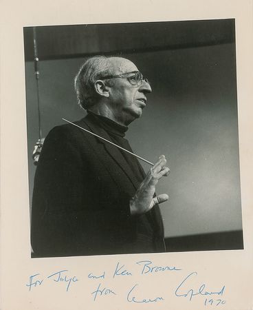 Lot #678 Aaron Copland Signed Photographs - Image 2