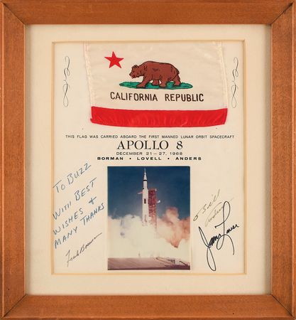 Lot #324 Apollo 8 Flown Flag - Image 2