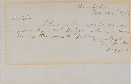 Lot #244 Thomas J. ?Stonewall? Jackson: Stonewall has ?the secret police? infiltrate a covert Union meeting - Image 2