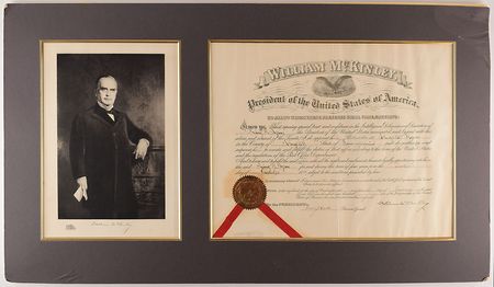 Lot #80 William McKinley Signed Document - Image 1