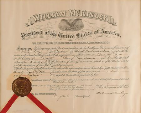 Lot #80 William McKinley Signed Document - Image 2
