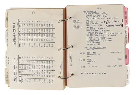 Lot #2329 Dave Scott's Lunar Orbit-Flown Apollo 15 CSM Launch Checklist - Image 10