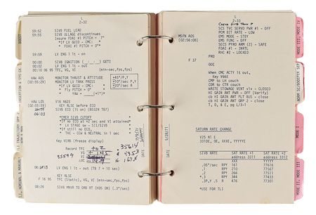 Lot #2329 Dave Scott's Lunar Orbit-Flown Apollo 15 CSM Launch Checklist - Image 11