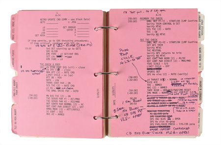 Lot #2329 Dave Scott's Lunar Orbit-Flown Apollo 15 CSM Launch Checklist - Image 12