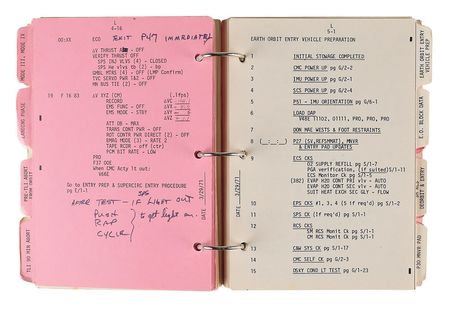 Lot #2329 Dave Scott's Lunar Orbit-Flown Apollo 15 CSM Launch Checklist - Image 13