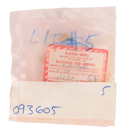 Lot #2225  Apollo Helmet Feedport Assembly Cover - Image 2