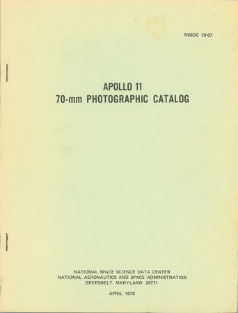 Lot #2276  Apollo 11 70mm Photographic Catalog - Image 1