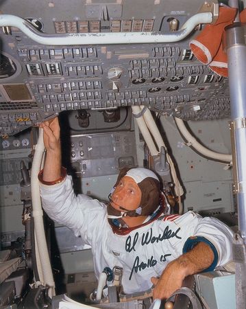 Lot #2476 Al Worden Signed Photograph - Image 1