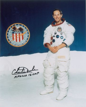 Lot #2492 Charlie Duke Signed Photograph - Image 1