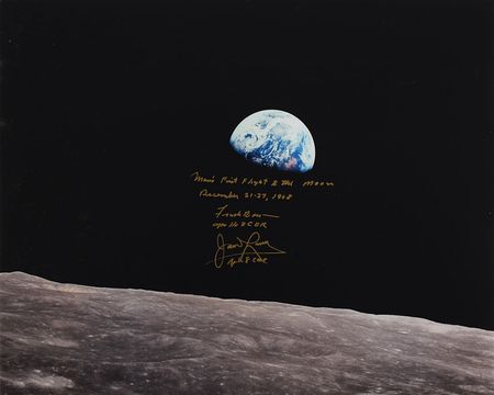 Lot #2255 Frank Borman and Jim Lovell Signed Photograph - Image 1