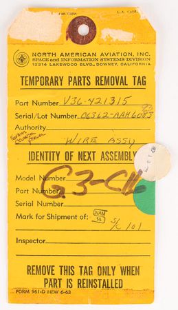 Lot #2215  Apollo 7 Flown DAC Cable Connector - Image 4