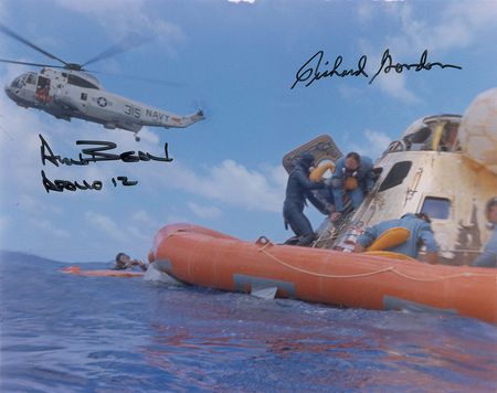 Lot #438  Apollo 12: Bean and Gordon - Image 1