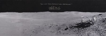 Lot #2489 Charlie Duke Signed Panoramic Photograph - Image 1