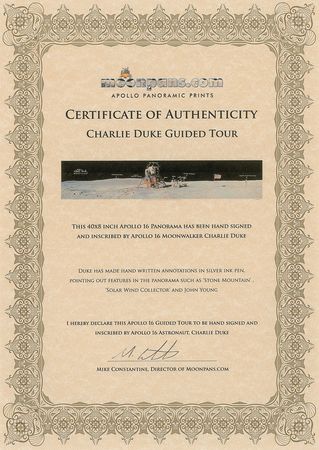 Lot #2487 Charlie Duke Panoramic Photograph - Image 2