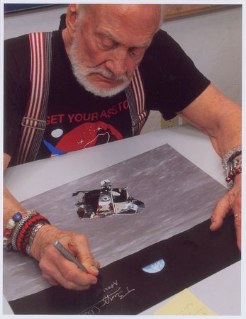 Lot #2371 Buzz Aldrin and Michael Collins Signed Photograph - Image 3