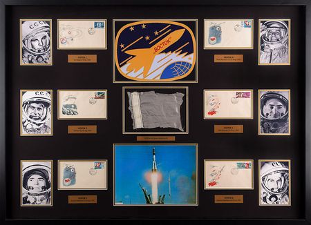 Lot #2546  Cosmonaut Signed Cover Display - Image 1