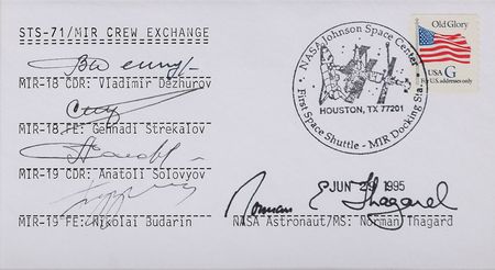 Lot #2667  Space Shuttle/Mir Flown and Signed Display - Image 3