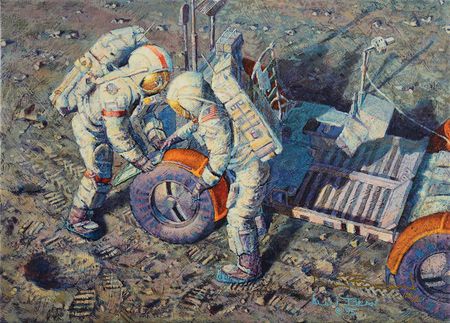 Lot #2416 Alan Bean Signed Giclee Print - Image 1