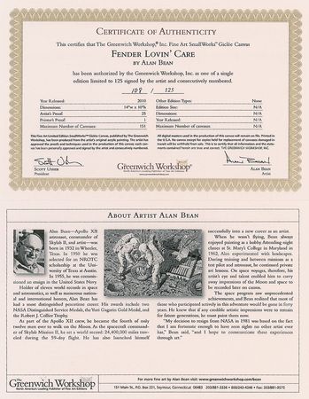 Lot #2416 Alan Bean Signed Giclee Print - Image 3
