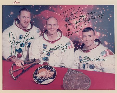 Lot #2012  Apollo 13 Signed Photograph