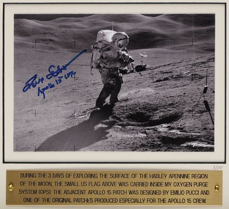 Lot #2323 Dave Scott's Apollo 15 Lunar Flown Flag Display - Image 2