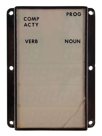 Lot #2101  Apollo Block II Display and Keyboard Assembly (DSKY) Screen - Image 1