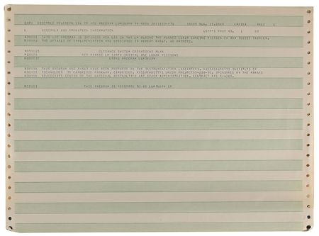 Lot #2085  Apollo 12 Rope LUMINARY Revision 116 Assembly Listing - Image 4