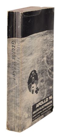 Lot #2087  Apollo 14 Delco Electronics Book Used by George Silver - Image 1