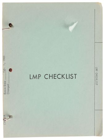 Lot #2097  Apollo 7 Flight Crew Abbreviated Checklist Used by Russ Larson - Image 10