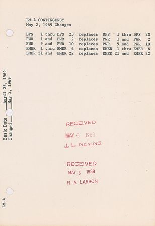 Lot #2071  Apollo 10 Contingency Checklist Used by Russ Larson - Image 4